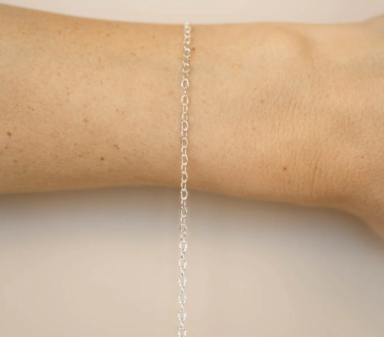 925 sterling silver textured flatten oval chain Custom Bracelet/Anklet/Necklace