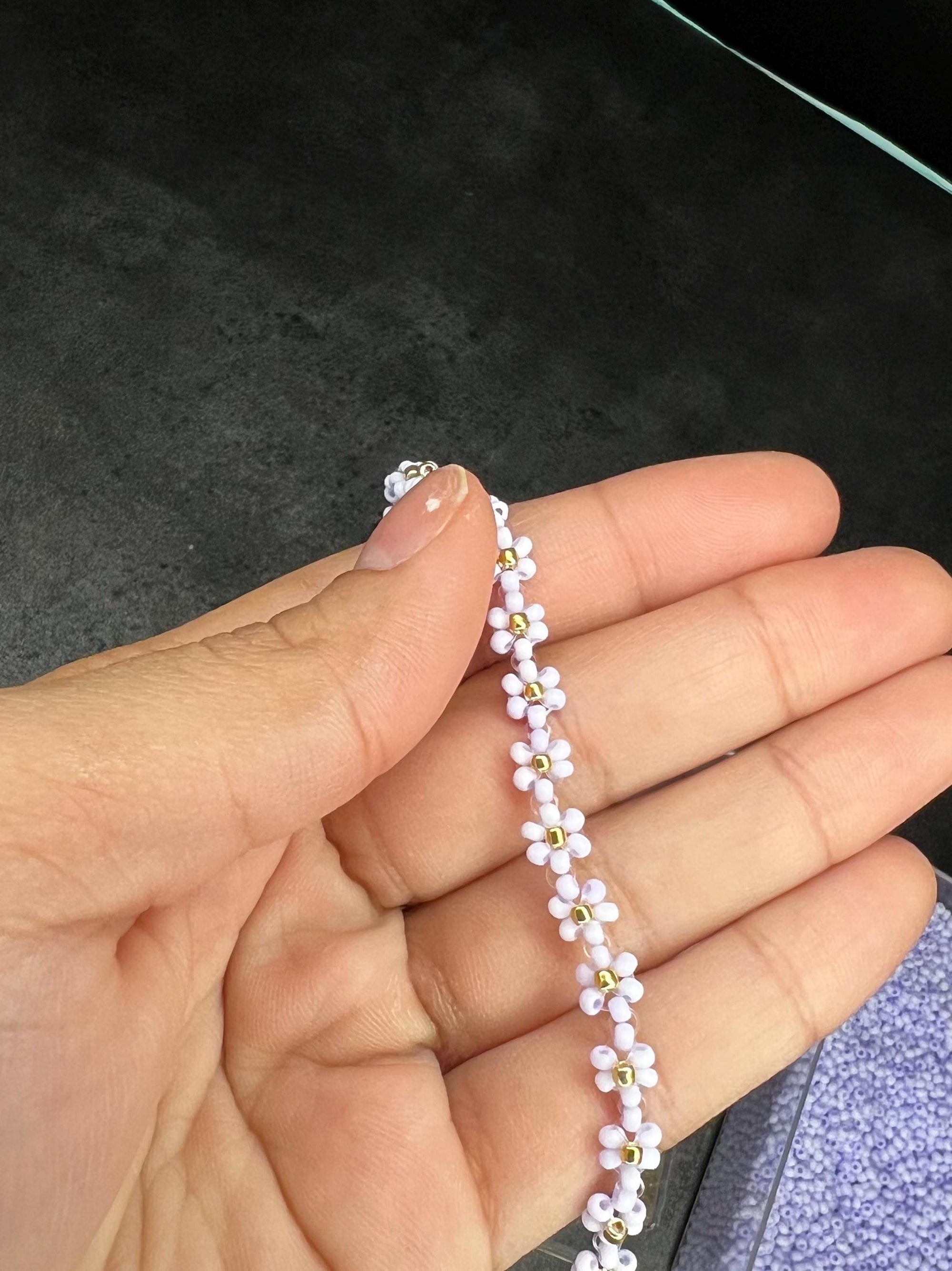 Beaded anklet