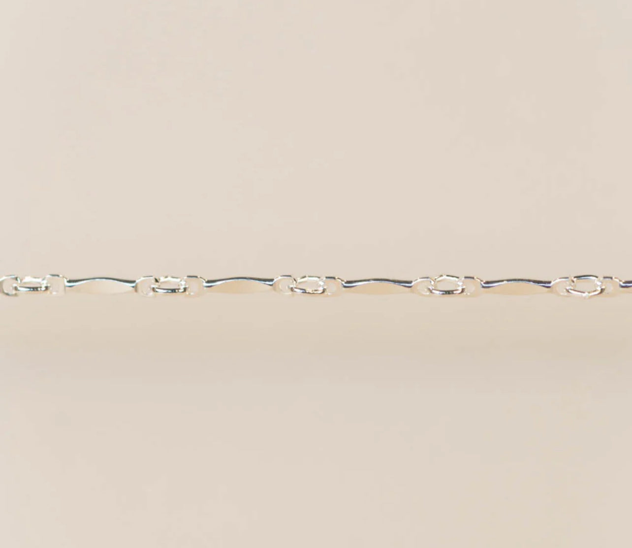 Flat bar chain Custom Bracelet/Anklet/Necklace