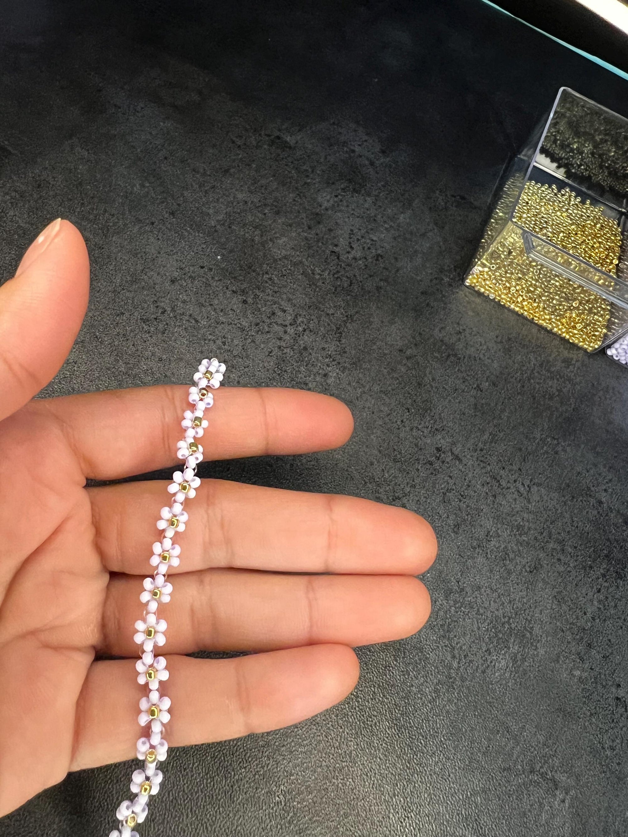 Beaded anklet