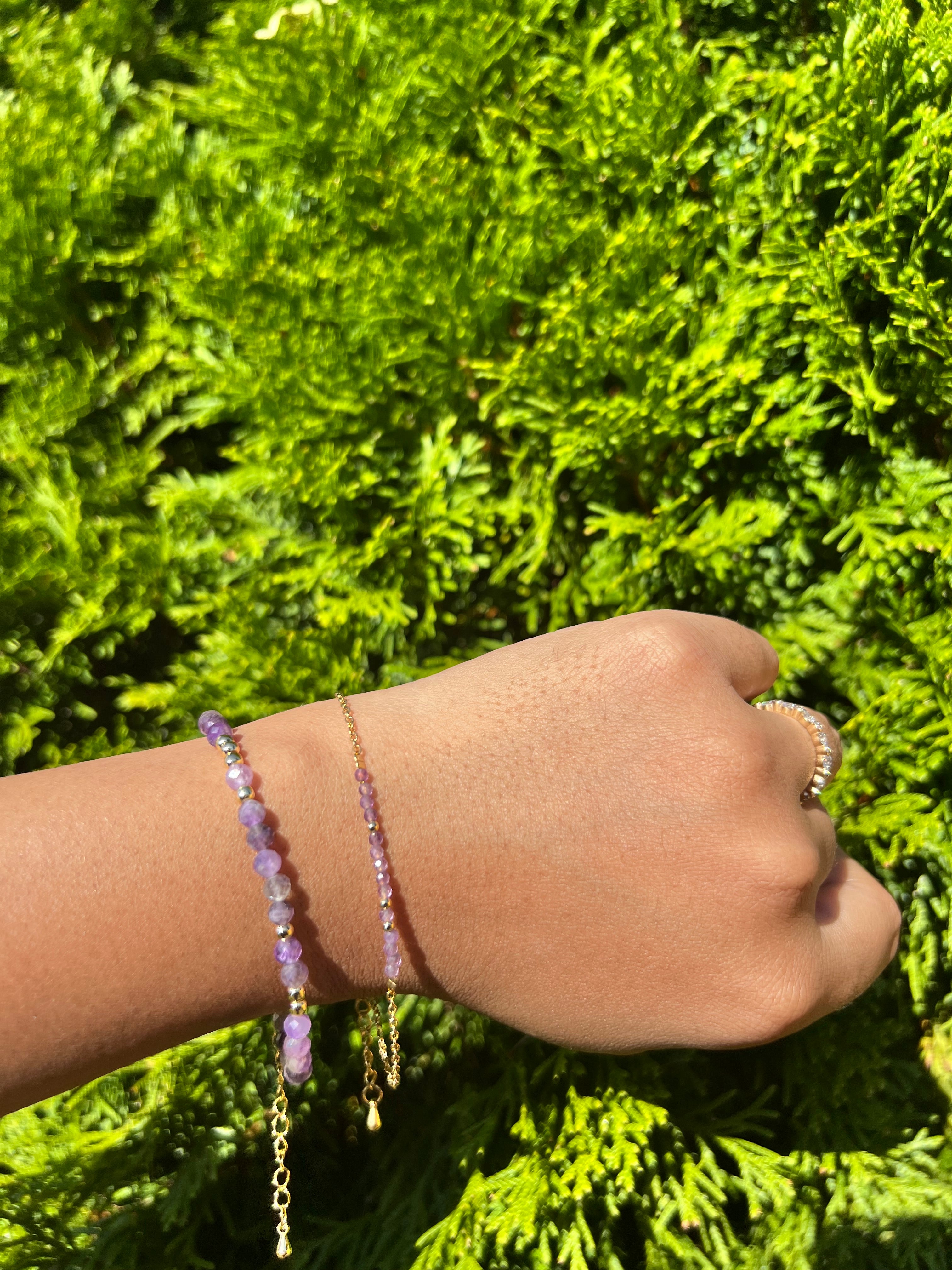 Amethyst stacker set