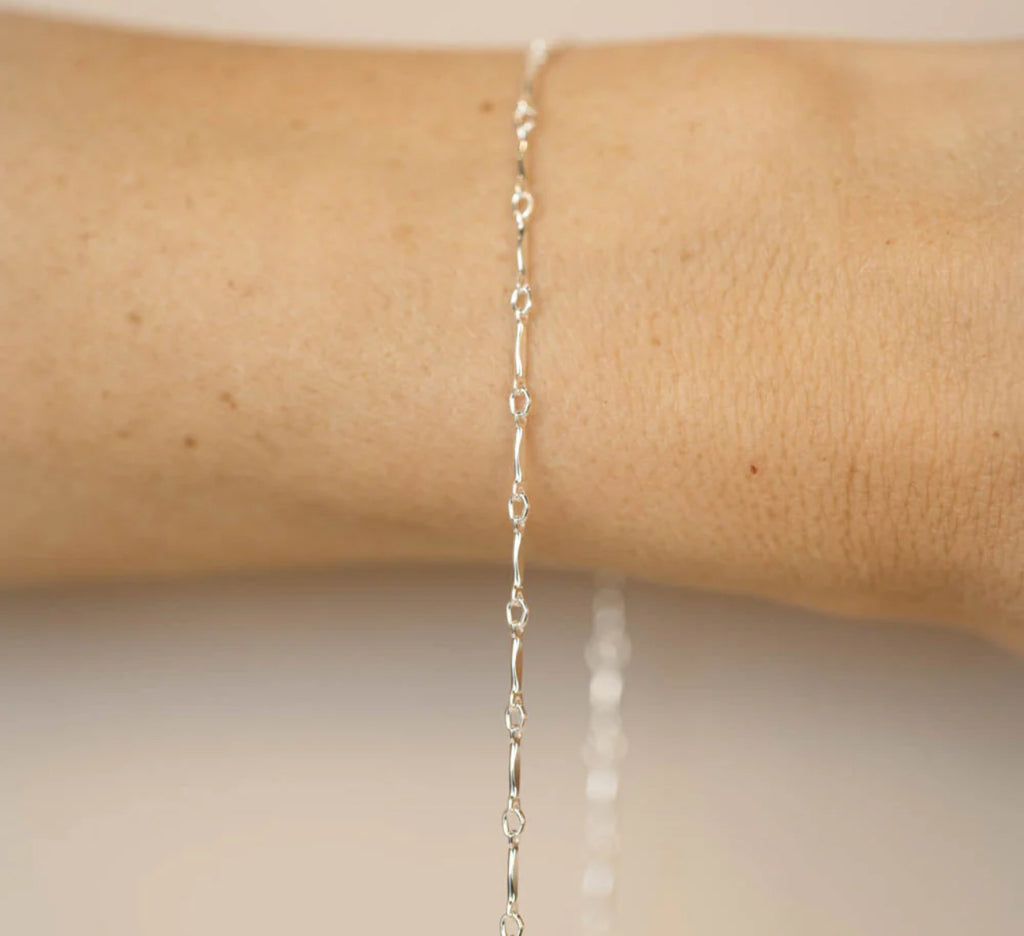 Flat bar chain Custom Bracelet/Anklet/Necklace