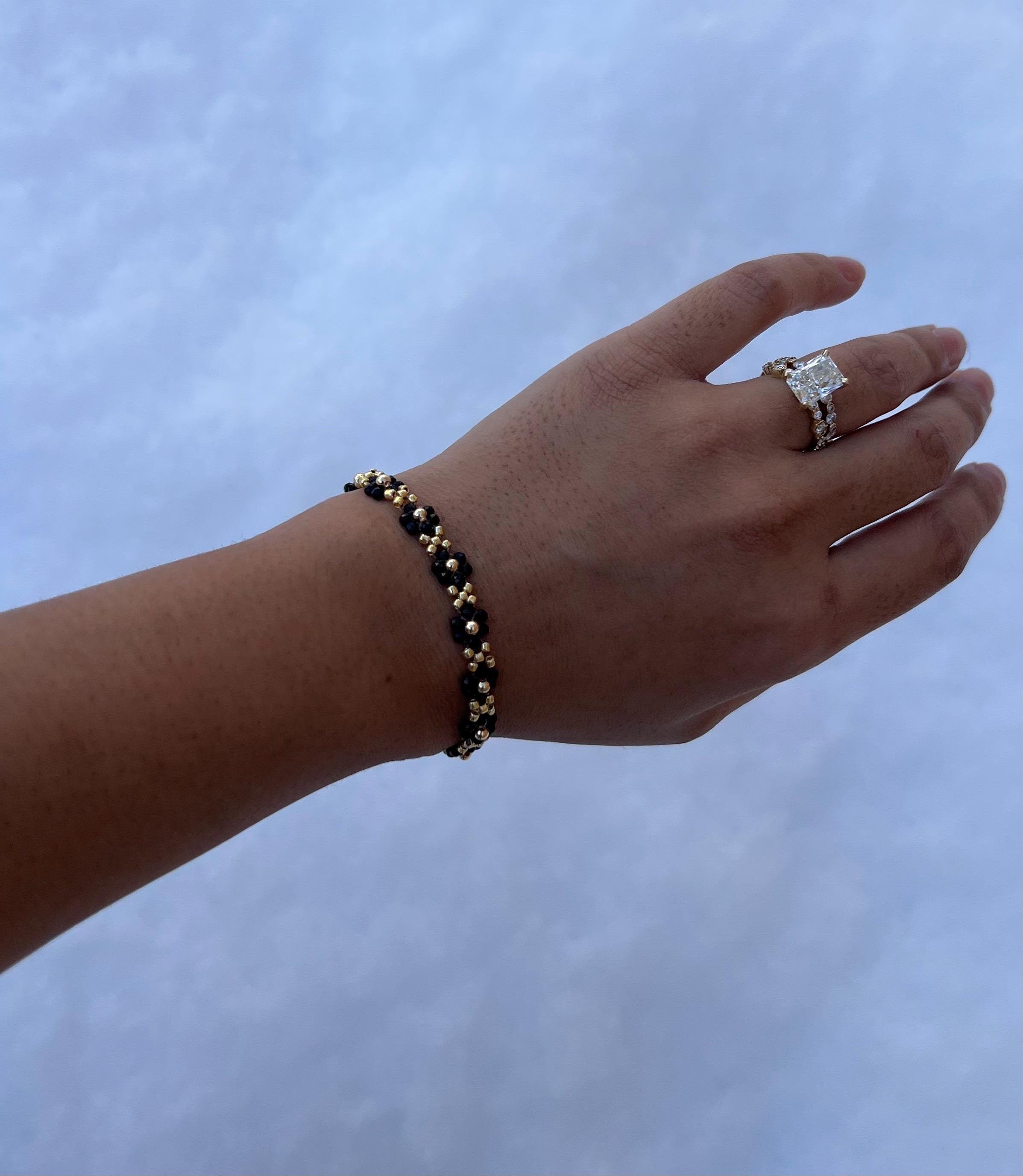 Black stone beaded Bracelet