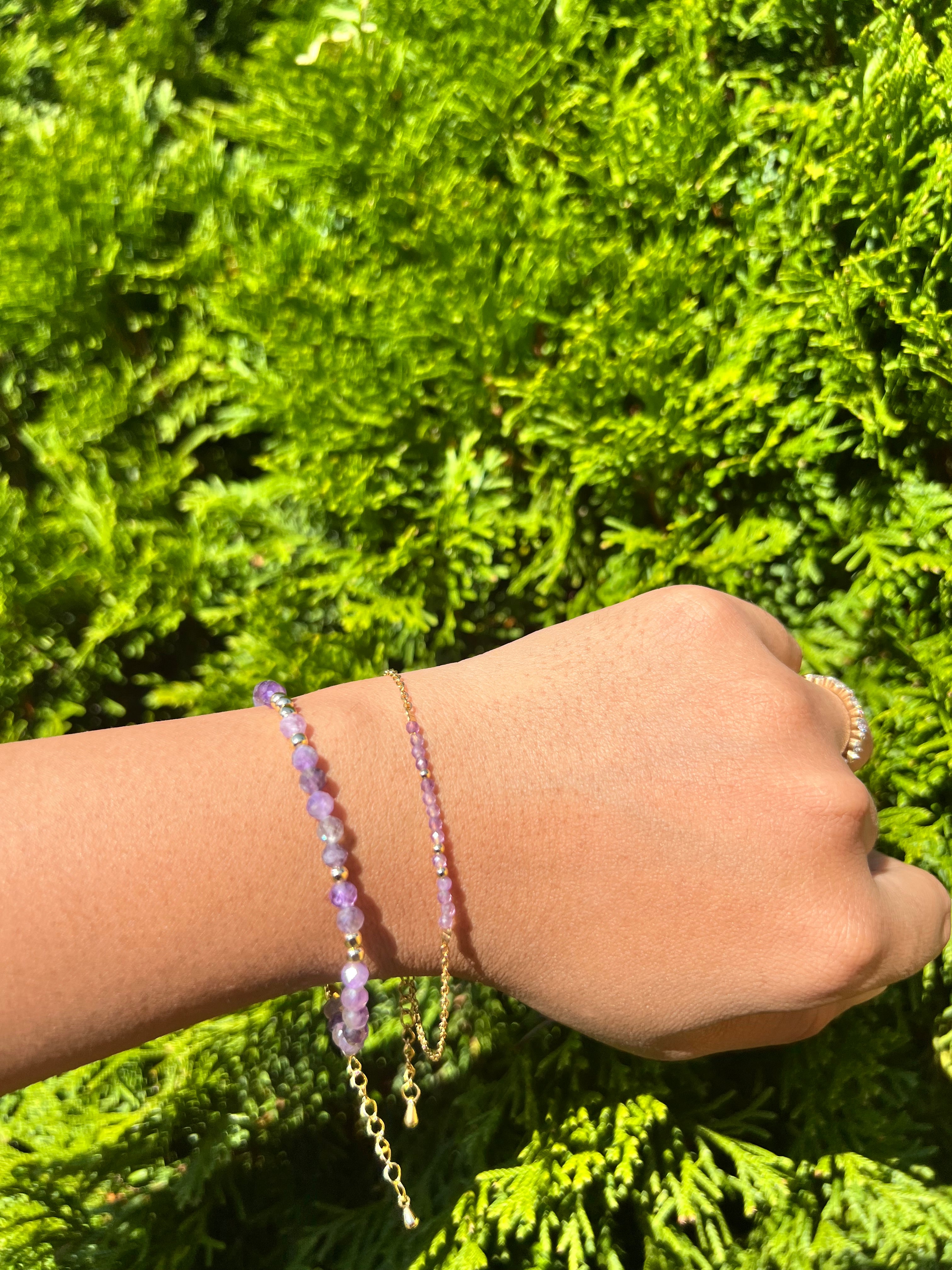 Amethyst stacker set