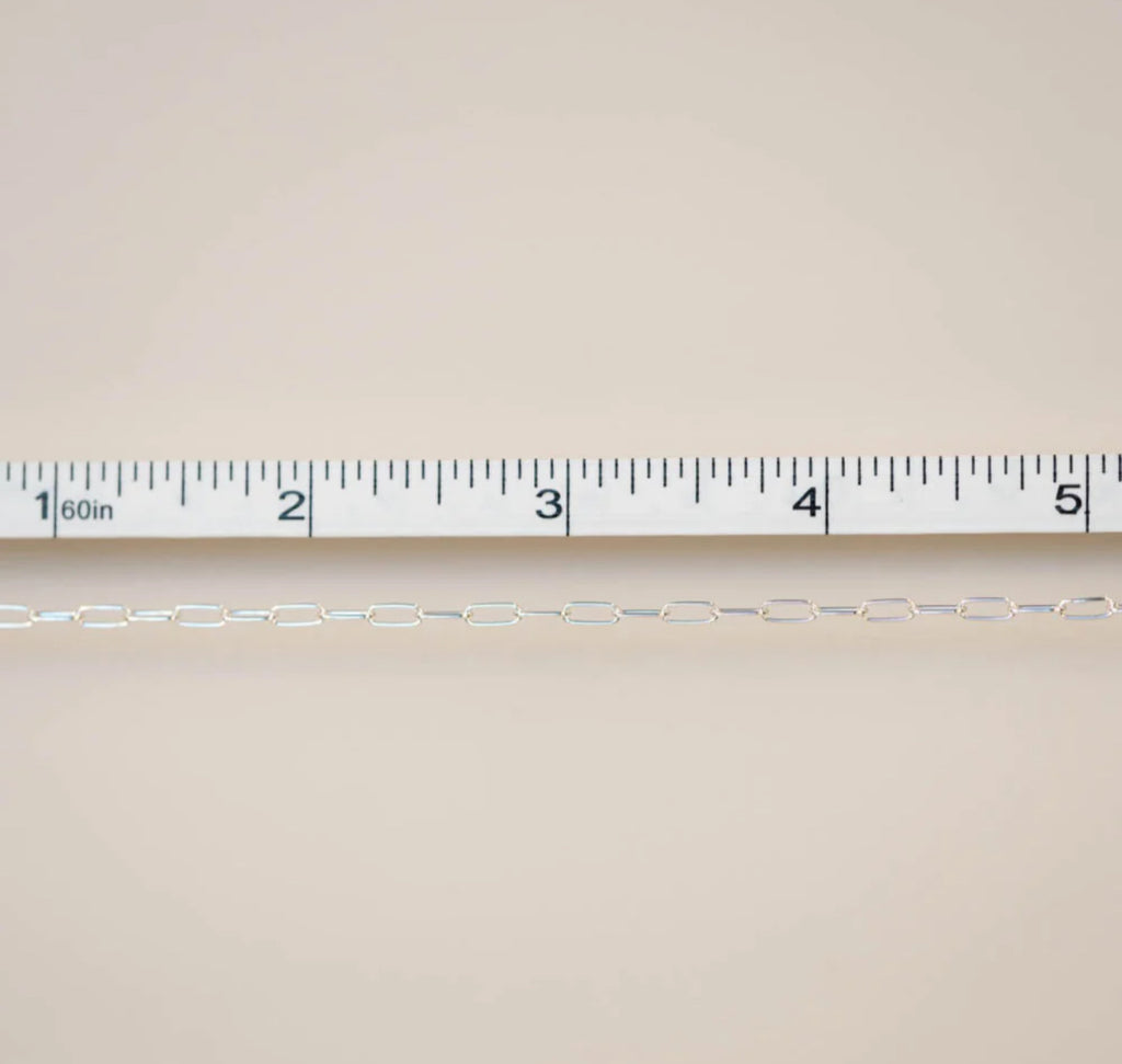 925 sterling silver paperclip chain Custom Bracelet/Anklet/Necklace