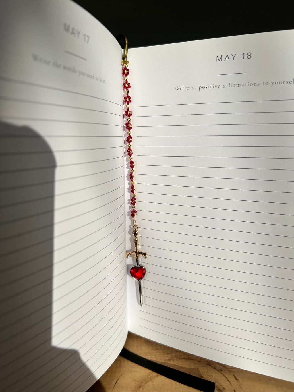 Fantasy Bookmark with Daisy and sword