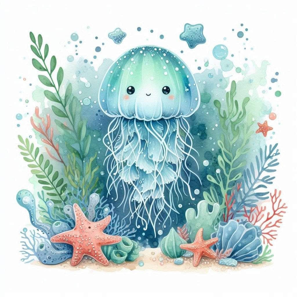 Ocean inspired magnetic bookmarks