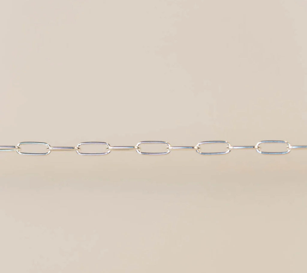 925 sterling silver paperclip chain Custom Bracelet/Anklet/Necklace