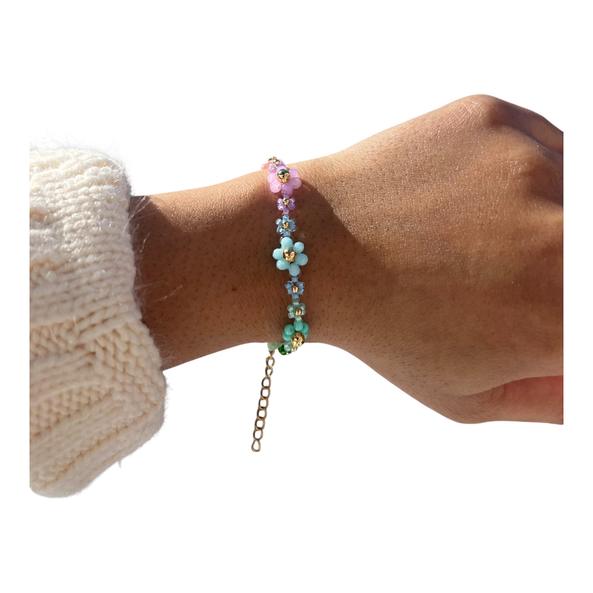 Pastel daisy bracelet