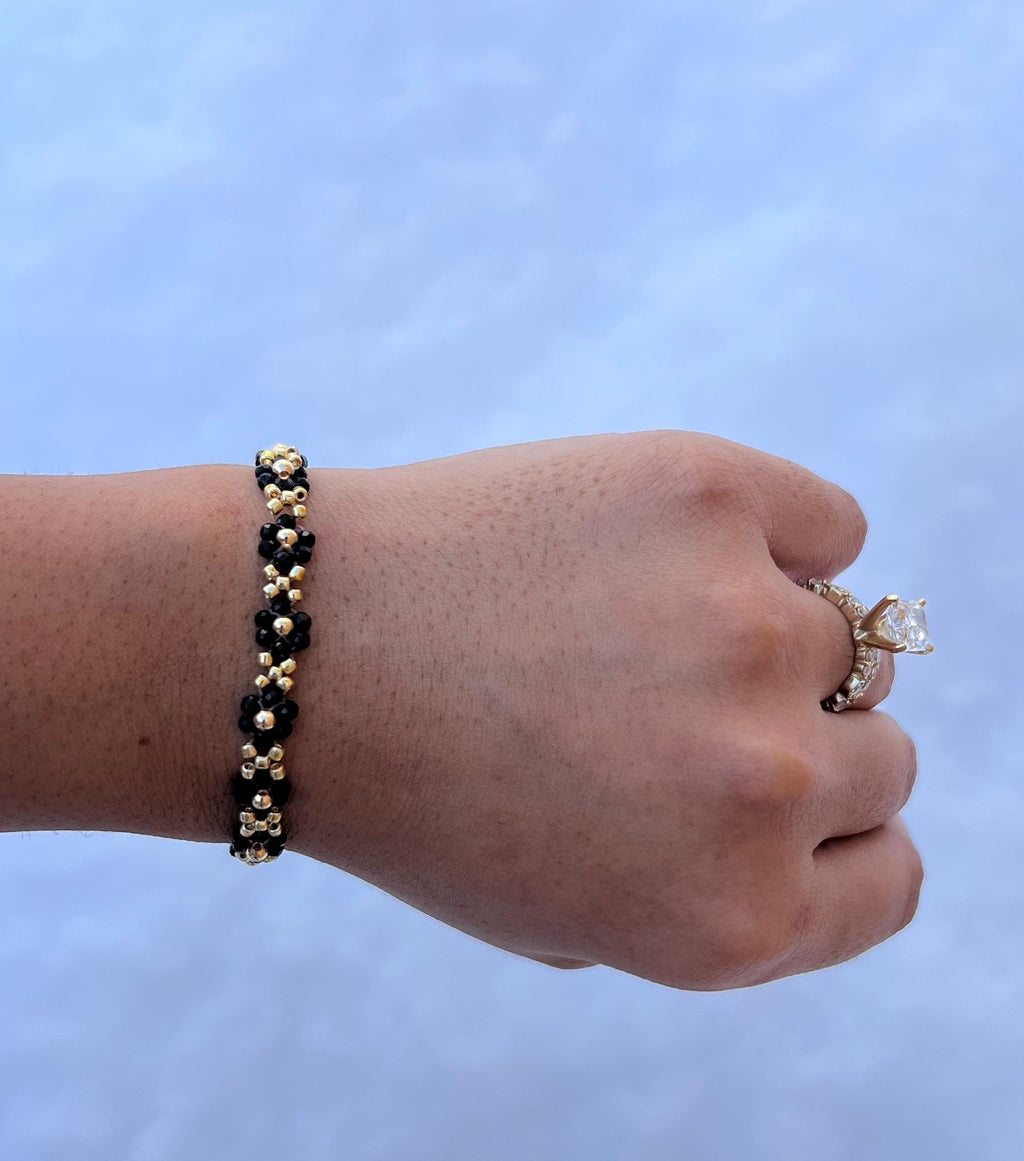 Black stone beaded Bracelet