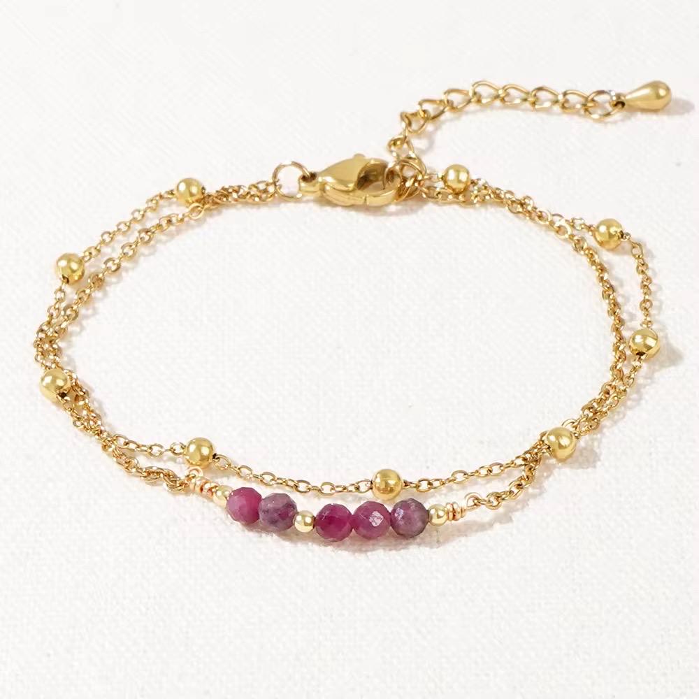 Natural stone beaded Bracelet, Daisy Bracelet, Bracelet, Dainty, Aesthetic, Matching Bracelets, Gift for Her, semiprecious