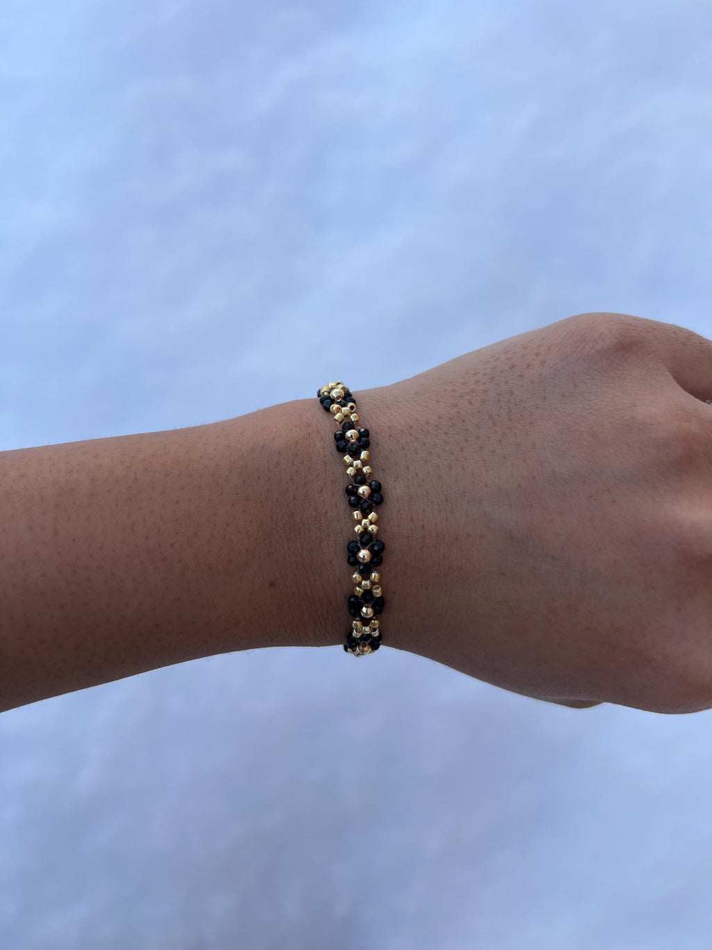 Black stone beaded Bracelet