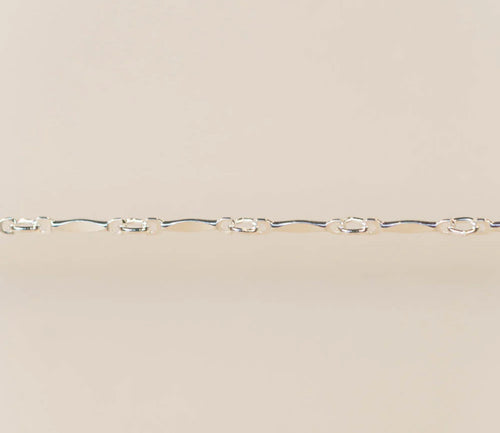 Flat bar chain Custom Bracelet/Anklet/Necklace