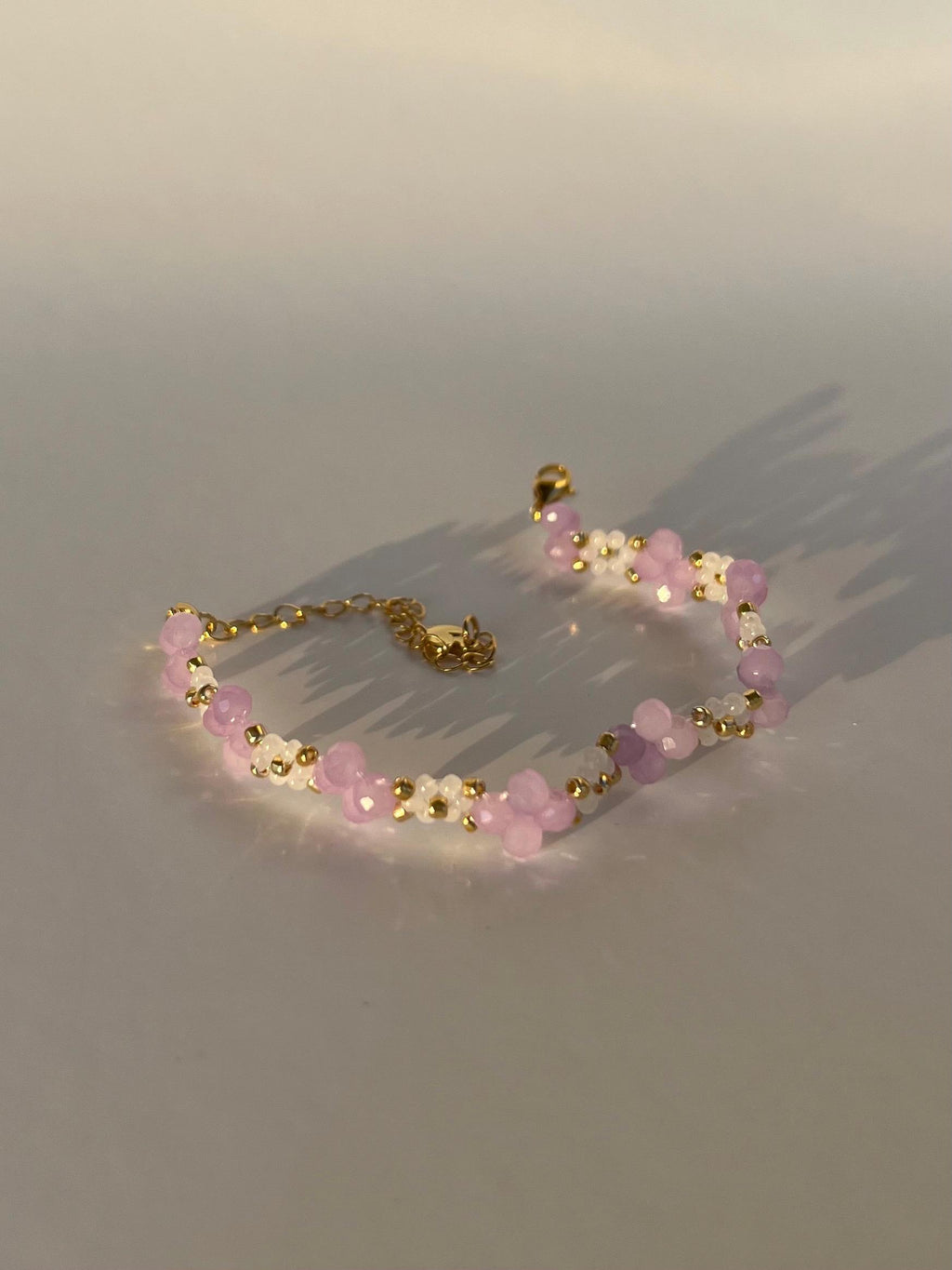 Purple Beaded Bracelet, Daisy Bracelet, Flower Bracelet, Dainty, Aesthetic Bracelet, Friendship Bracelets, Matching Bracelets, Gift for Her