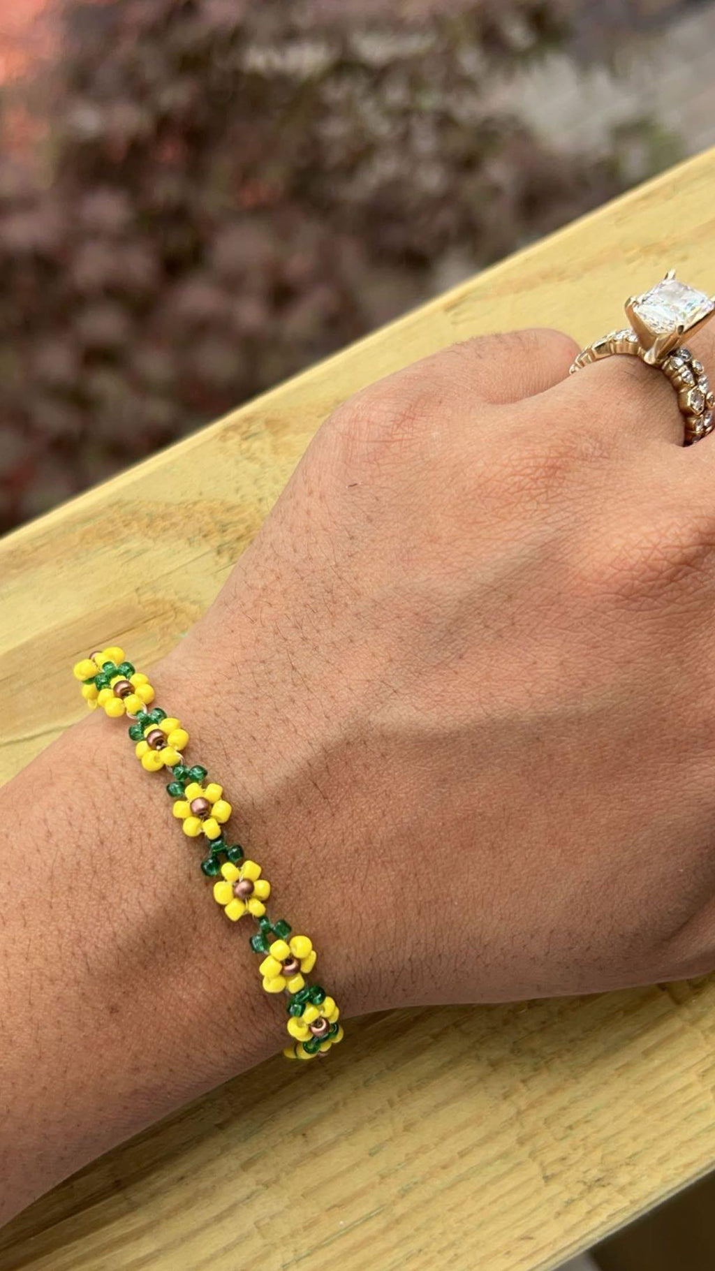 Sunflower Beaded Bracelets