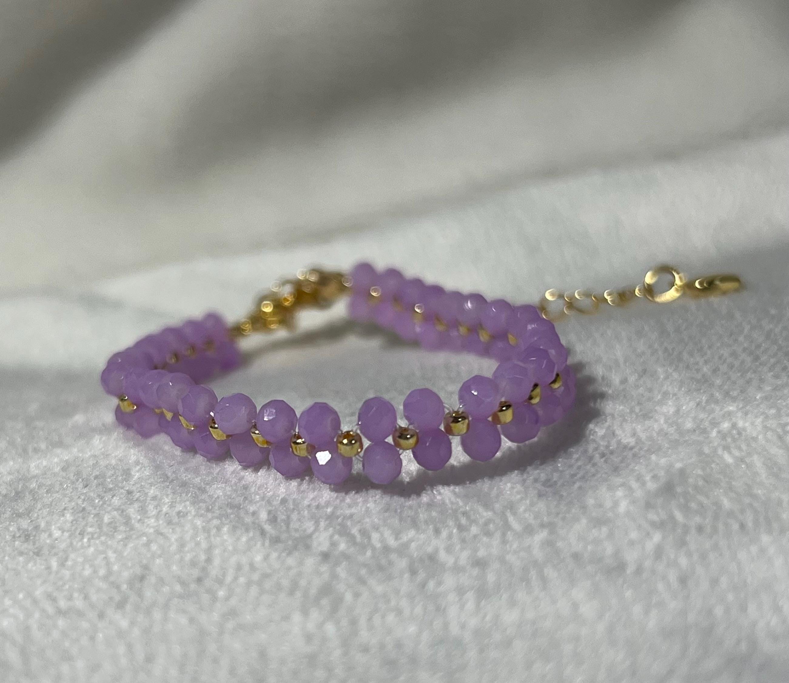 Purple Beaded Bracelet,