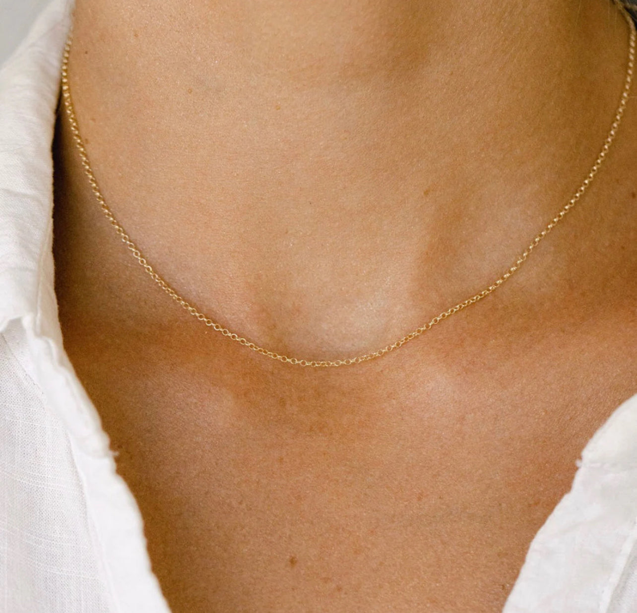 Gold filled xs Rolo chain Custom Bracelet/Anklet/Necklace