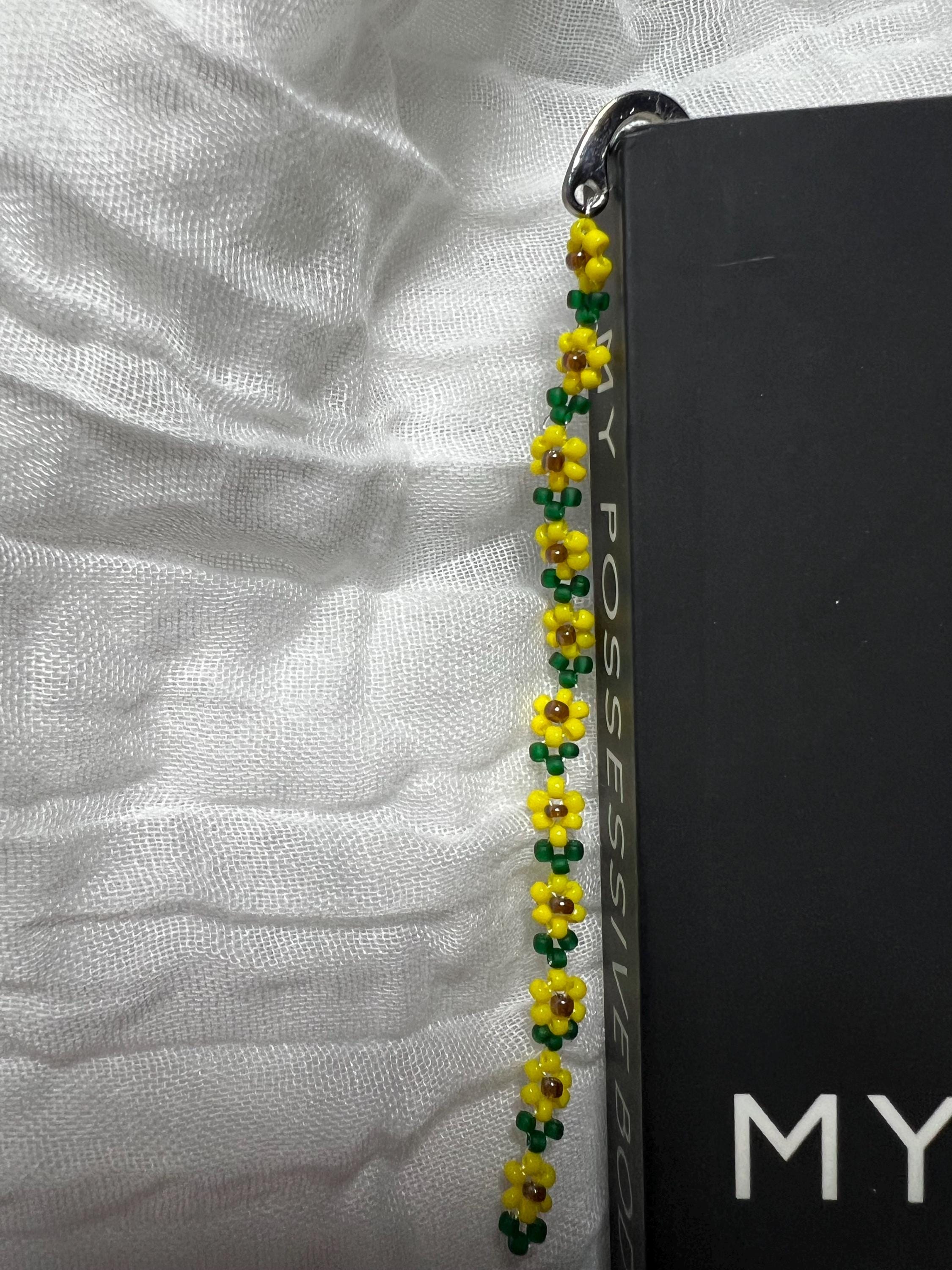 Sunflower Beaded bookmark
