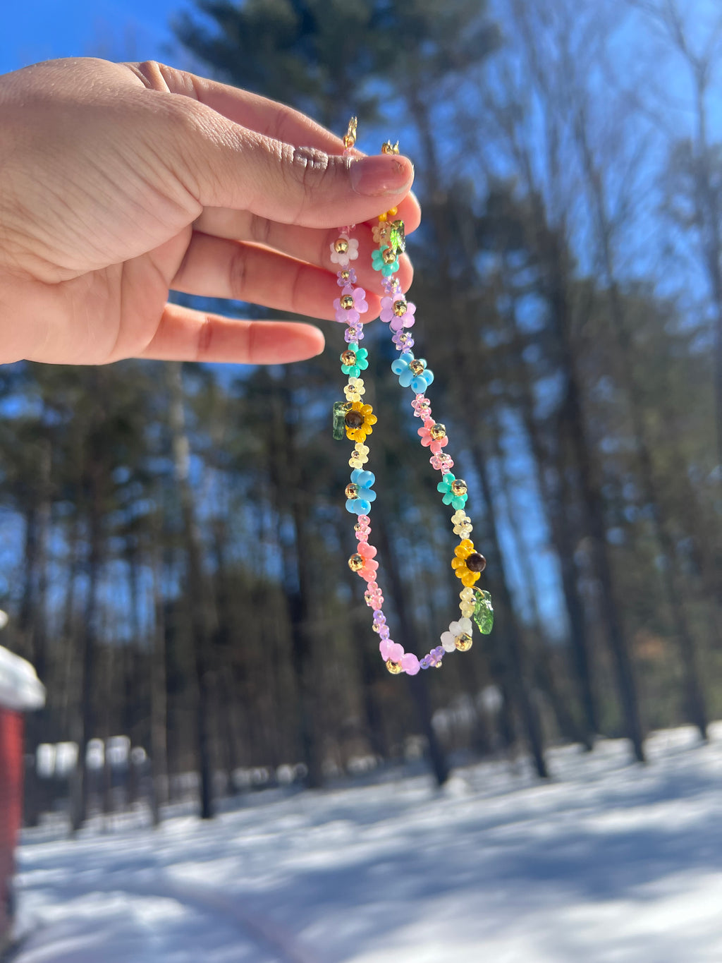 Easter Daisy necklace