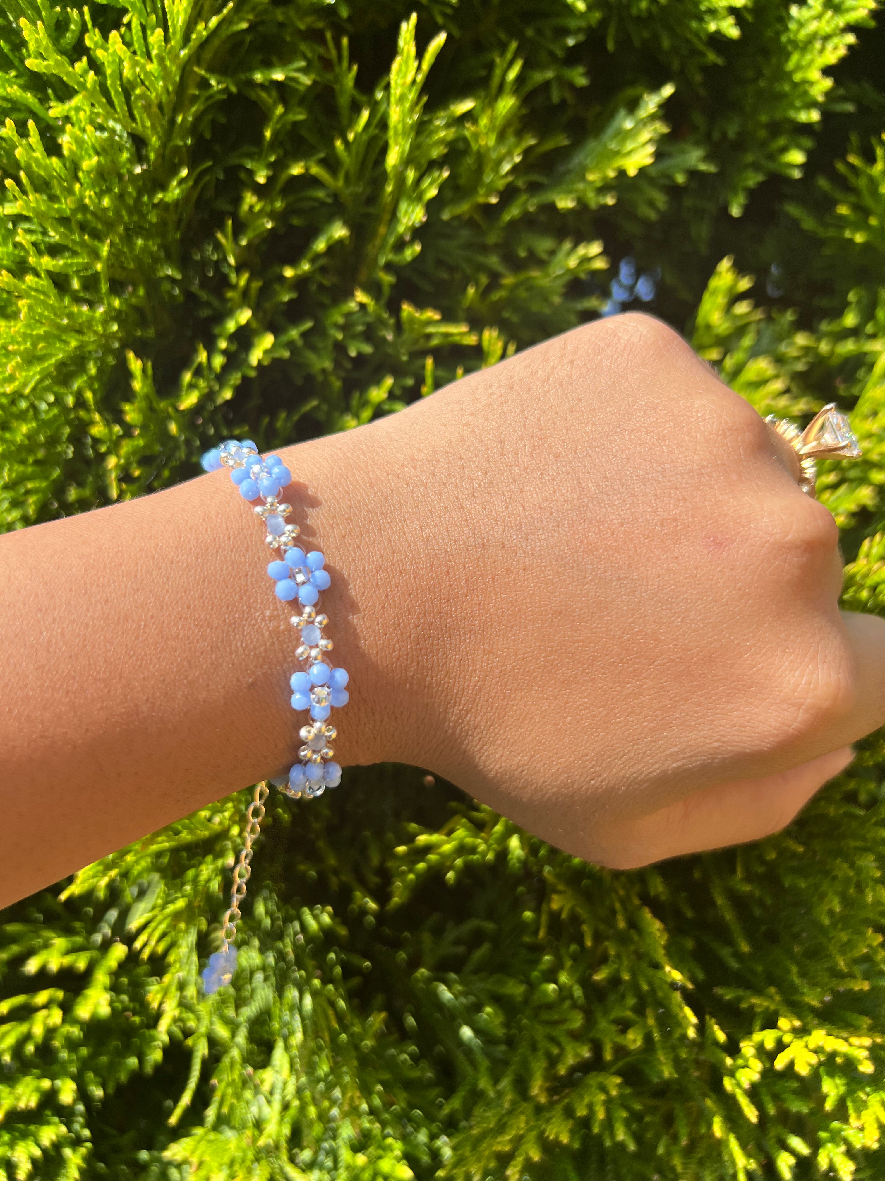 Blue crystal bracelet or set