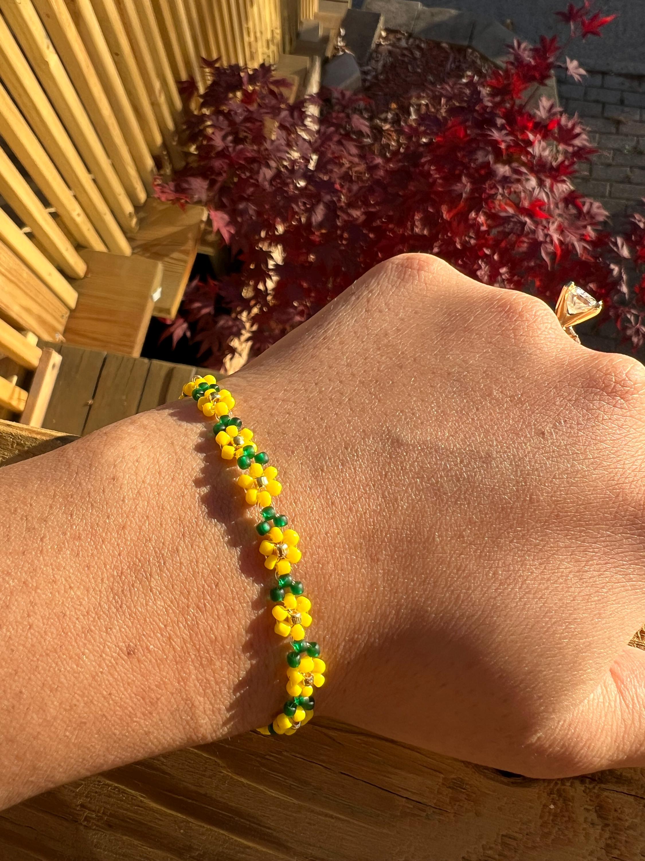 Sunflower Beaded Bracelets