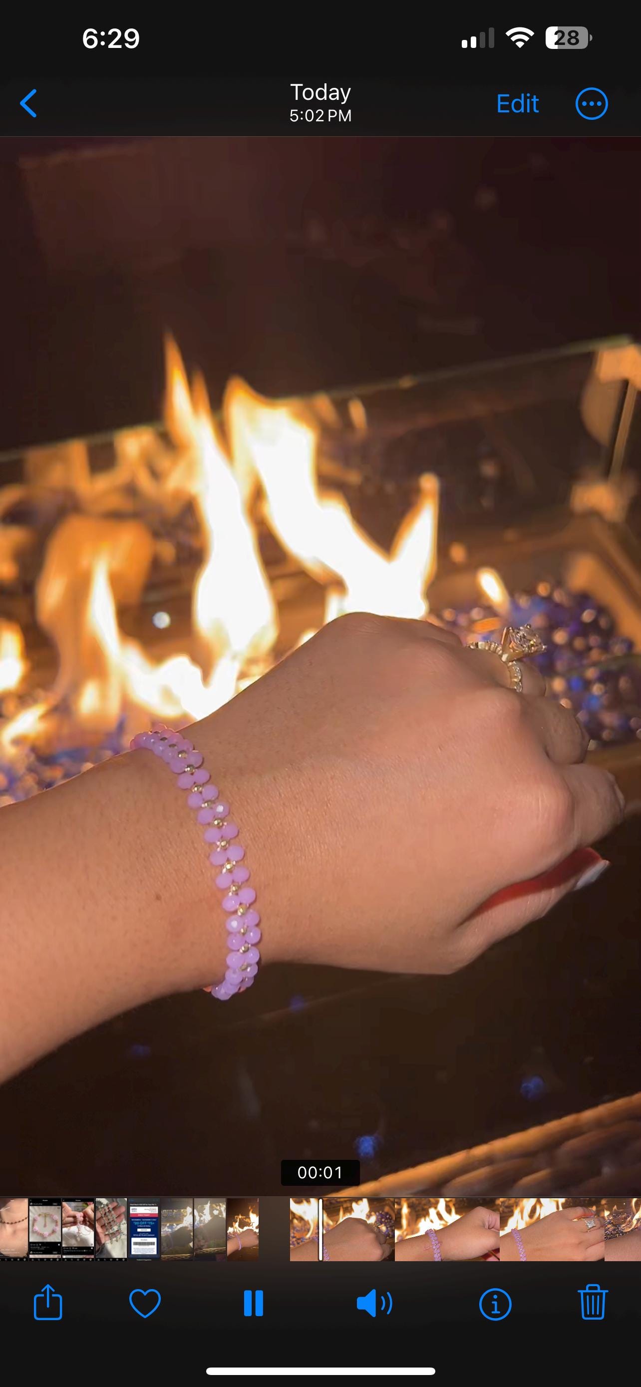 Grandma, Mommy & Mini beaded bracelet