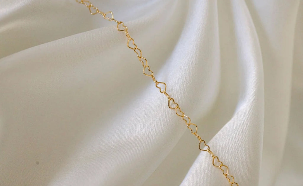 Gold filled heart chain Custom Bracelet/Anklet/Necklace