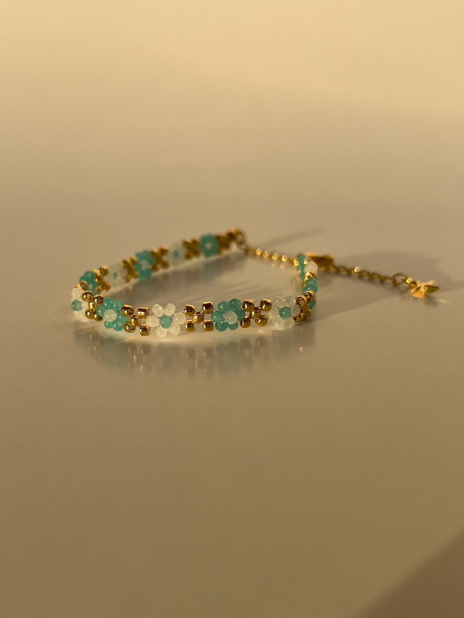 Jasmine X Beaded Bracelet