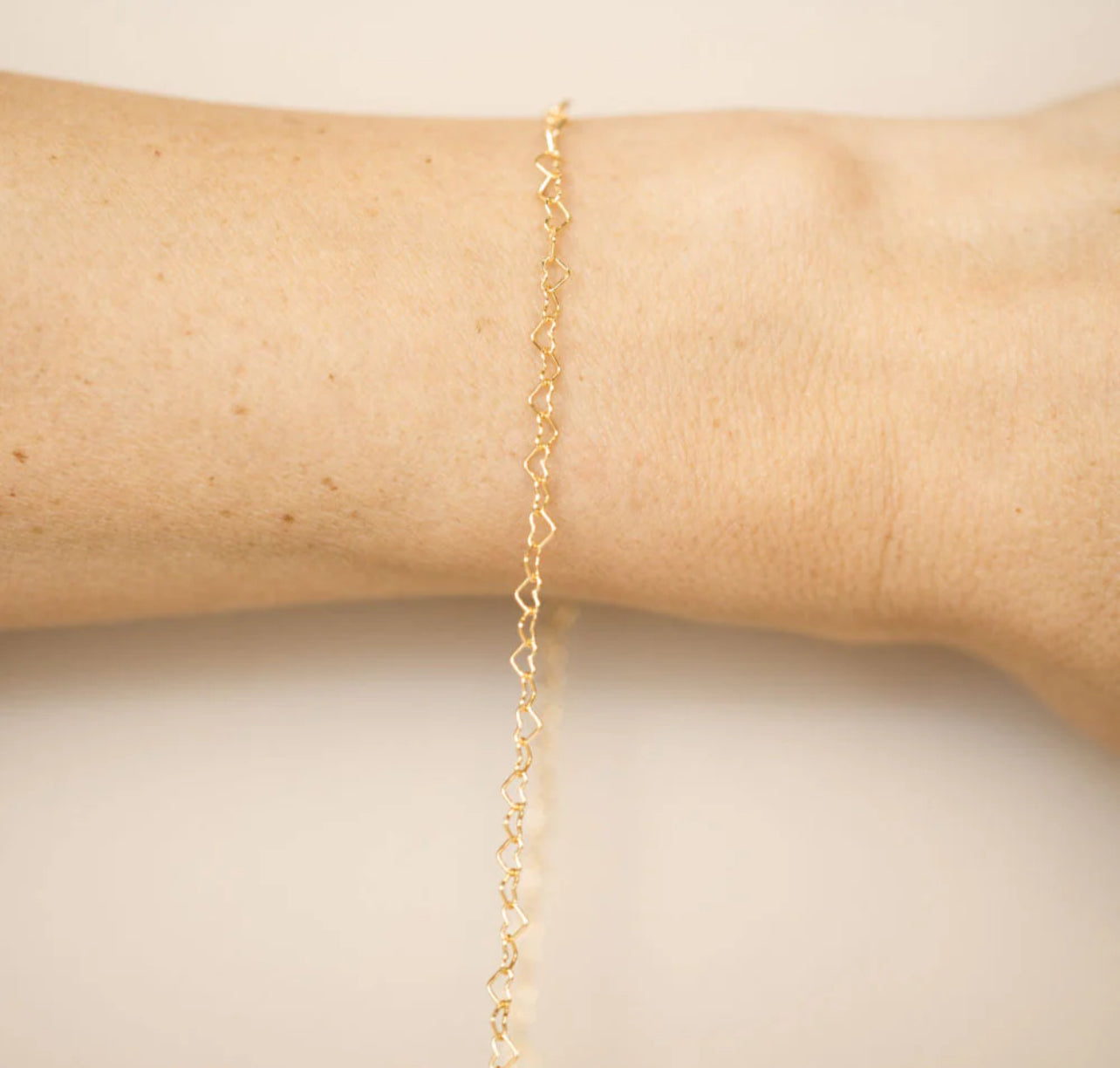 Gold filled heart chain Custom Bracelet/Anklet/Necklace