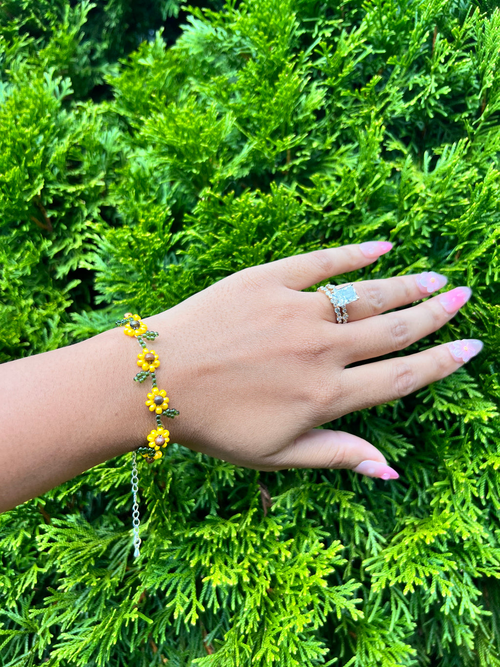 Sunflower with tiger eye