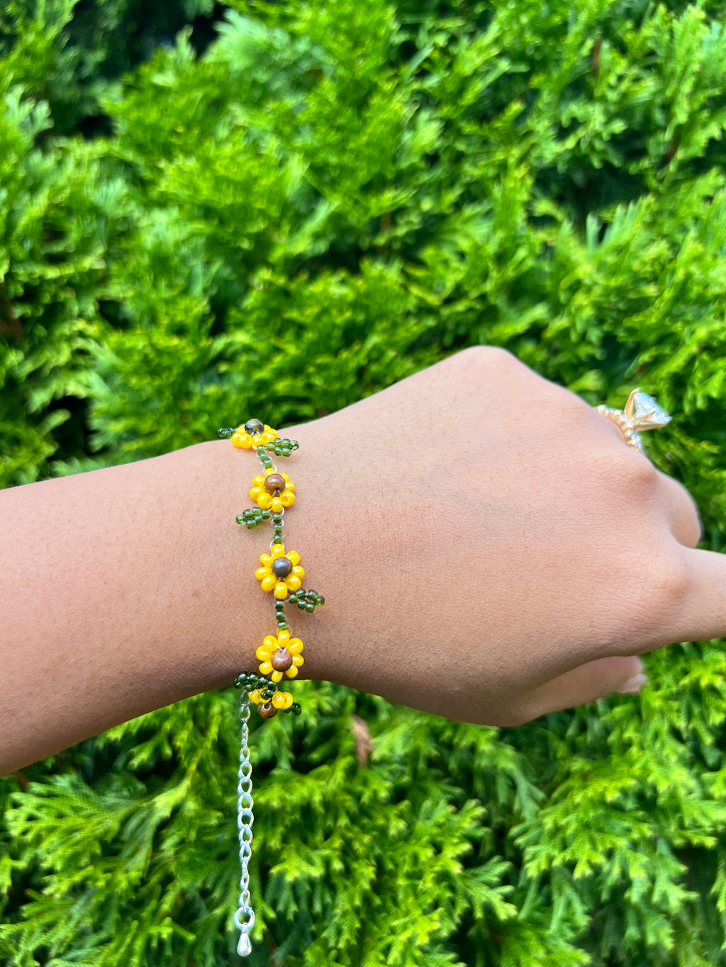 Sunflower with tiger eye