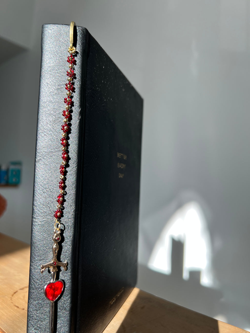 Fantasy Bookmark with Daisy and sword