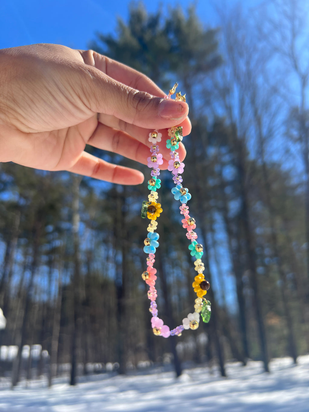 Easter Daisy necklace
