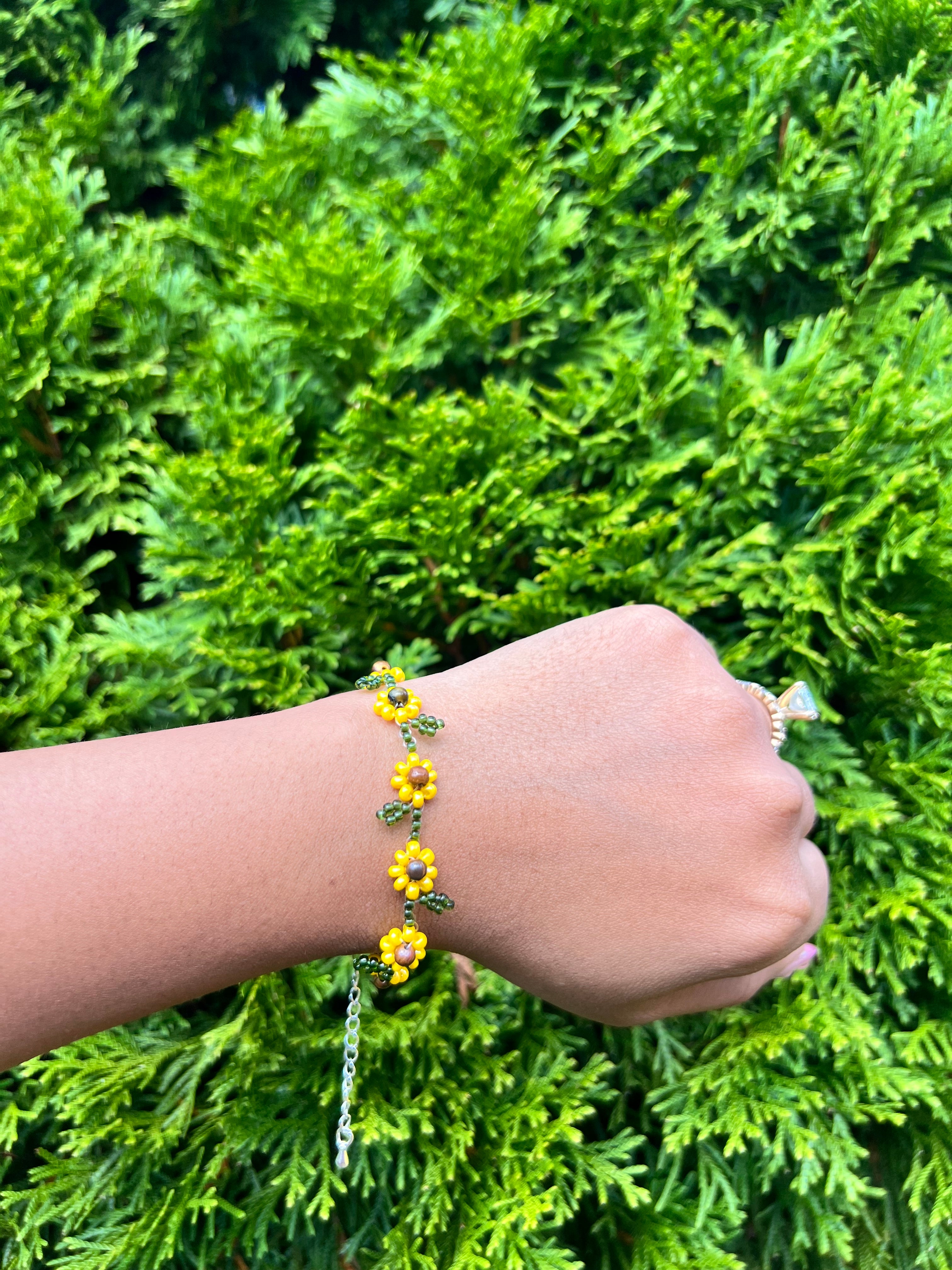 Sunflower with tiger eye