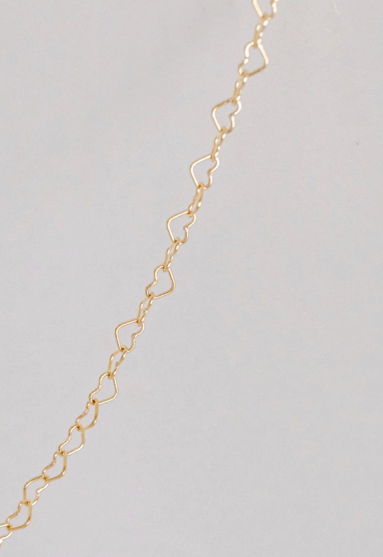 Gold filled heart chain Custom Bracelet/Anklet/Necklace