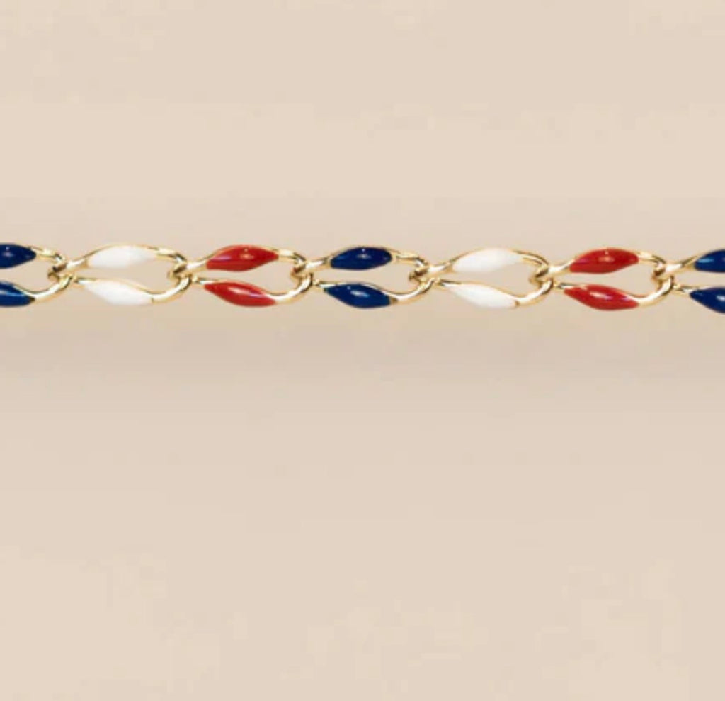 Lynn red white and blue