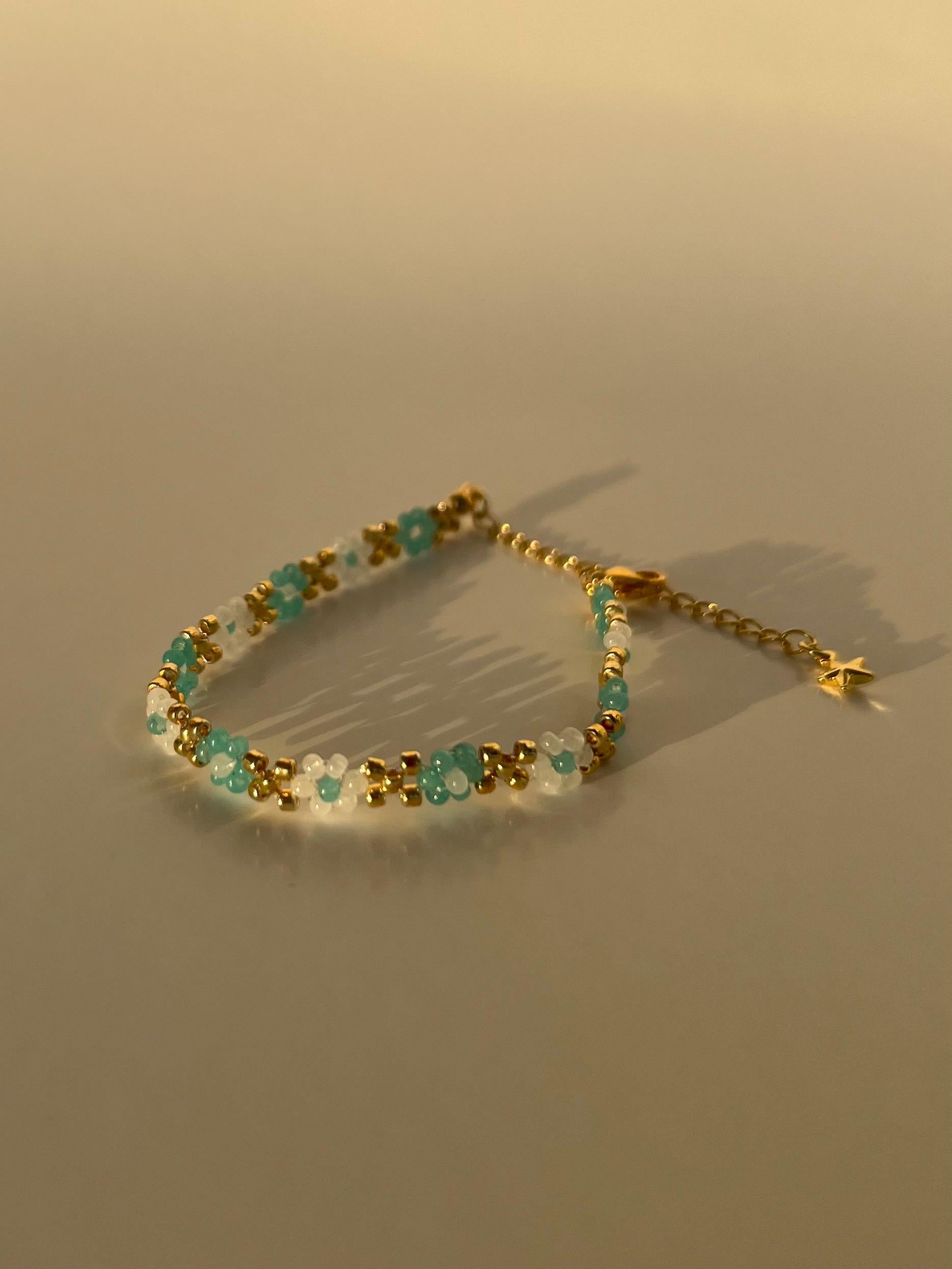 Jasmine X Beaded Bracelet