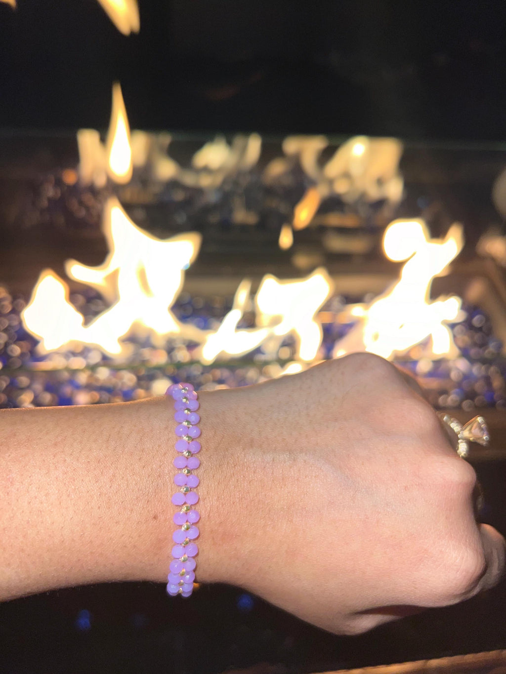 Purple Beaded Bracelet,