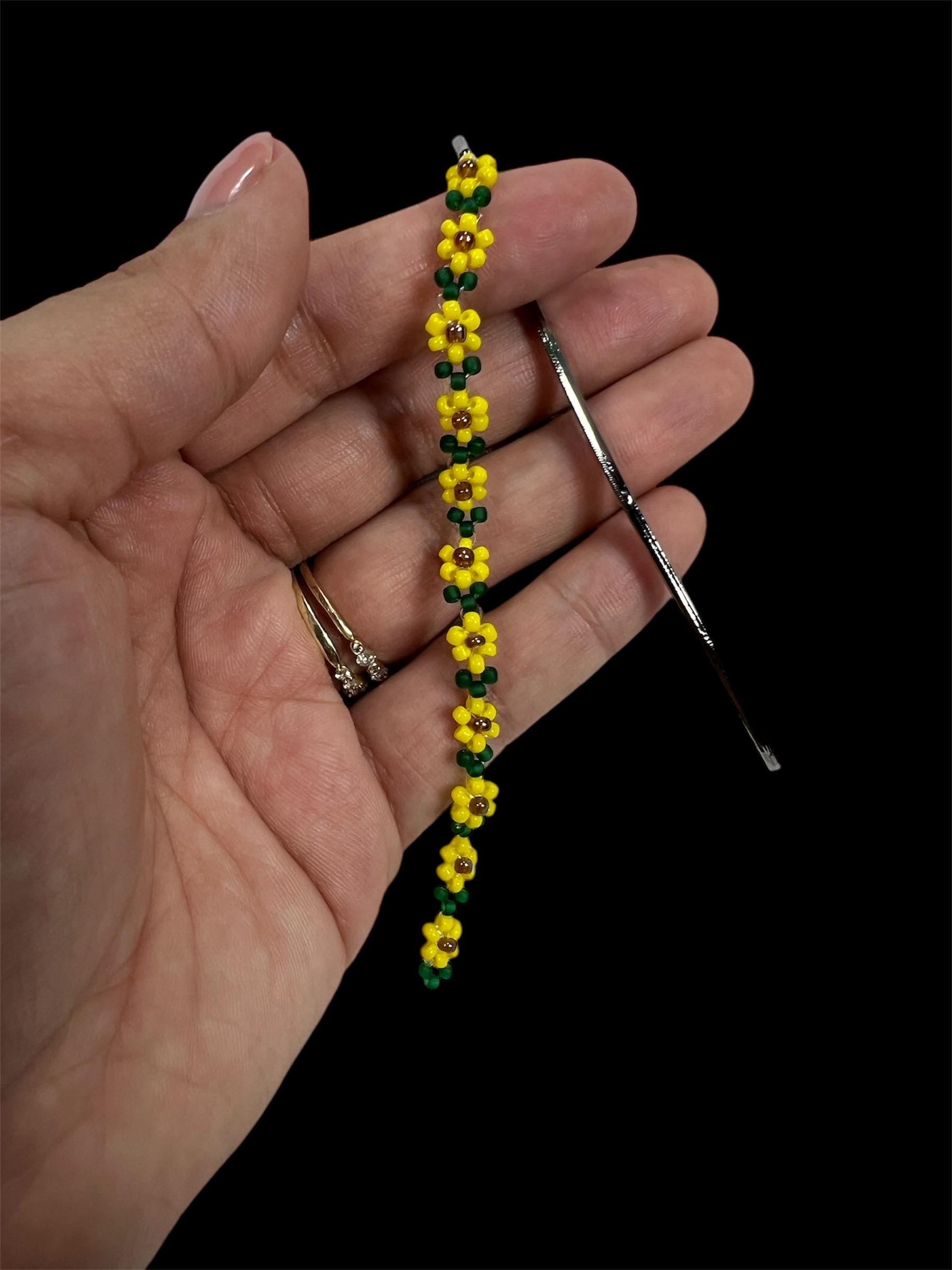 Sunflower Beaded bookmark