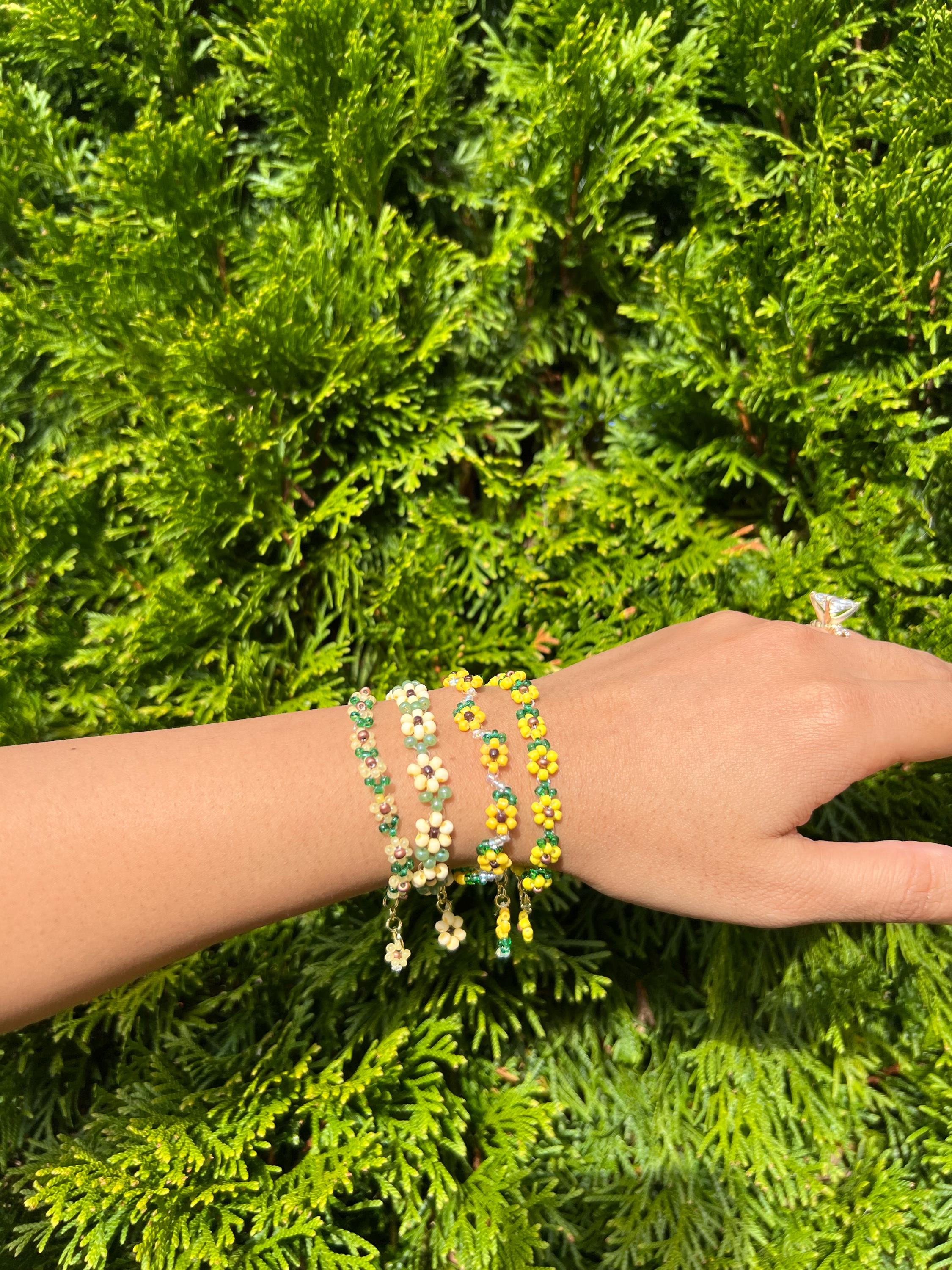 Sunflower Beaded Bracelets