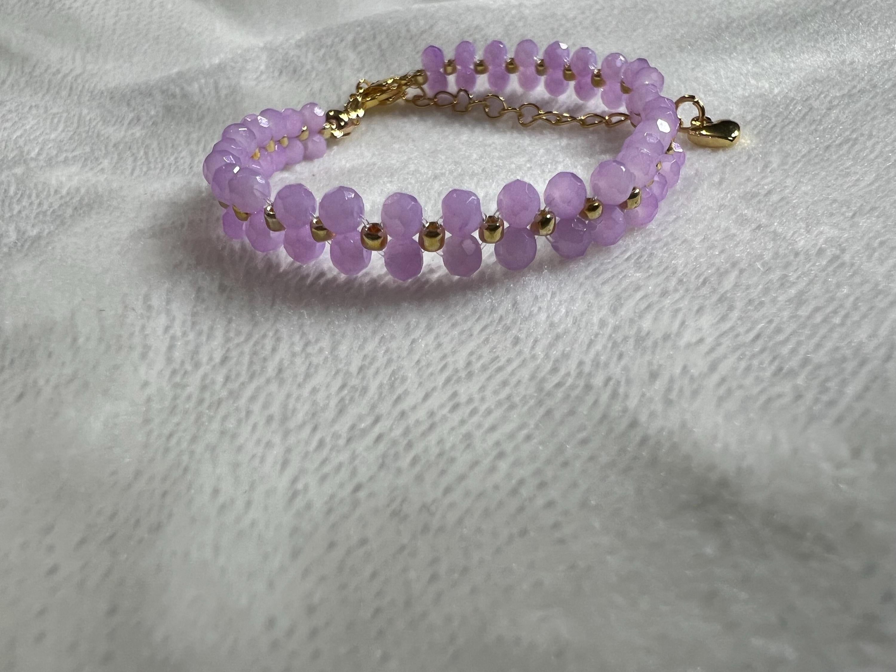 Purple Beaded Bracelet,