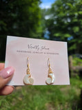 Moon shell earrings